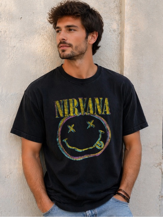 NIRVANA Other - Nirvana Black Graphic Tee - Men's Band Shirt xlarge
